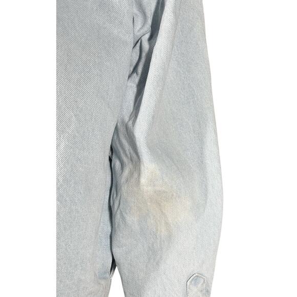 Urban Outfitters BDG Denim Jean Jacket Shacket Light Wash Lined Corduroy Collar - Picture 9 of 15